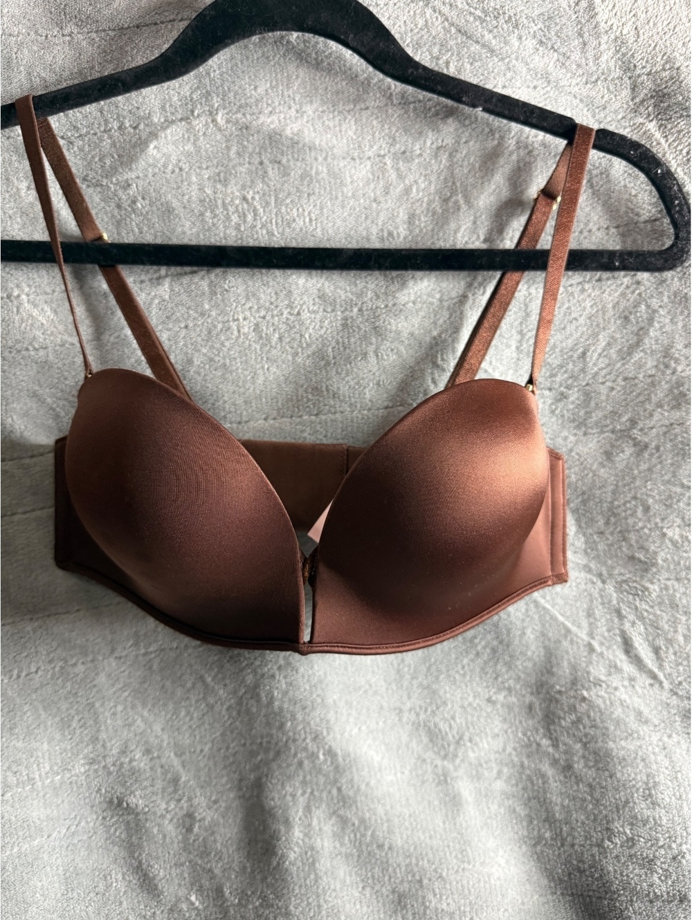 Victoria’s Secret Bombshell Multi-Way Bra 32B Chocolate Brown Push Up NWOT
